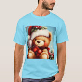 クリスマステディベア4 Tシャツ (正面)