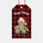 クリスマステディベア ギフトタグ (正面)