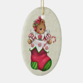 クリスマステディベア セラミックオーナメント (右)