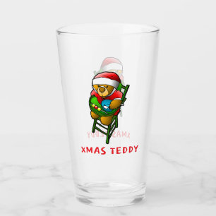 クリスマステディベア タンブラーグラス