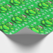 クリスマステディベア ラッピングペーパー (角)