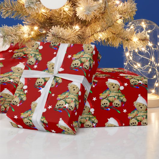 クリスマステディベア ラッピングペーパー (クリスマス)