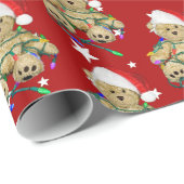 クリスマステディベア ラッピングペーパー (ロールコーナー)