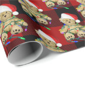 クリスマステディベア ラッピングペーパー (ロールコーナー)