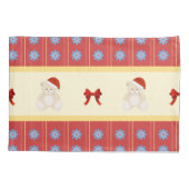 クリスマステディ枕ローケース 枕カバー (裏面)