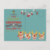 クリスマステディ ポストカード (裏面)