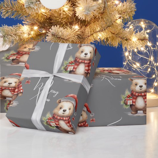 クリスマステディ ラッピングペーパー (クリスマス)