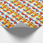 クリスマステディ ラッピングペーパー (角)