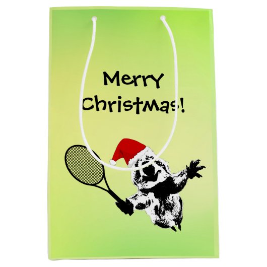 クリスマステニスクッカ抱き枕 ミディアムペーパーバッグ (正面)