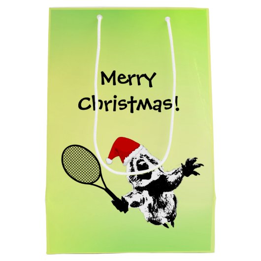 クリスマステニスクッカ抱き枕 ミディアムペーパーバッグ (裏面)