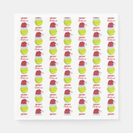 クリスマステニススポーツボールホリデー スタンダードランチョンナプキン