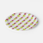 クリスマステニススポーツボールホリデー ペーパープレート (アングル)