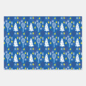 🎄クリスマス🎾テニスパターン ラッピングペーパーシート (正面3)