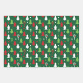 🎄クリスマス🎾テニスパターン ラッピングペーパーシート (正面2)