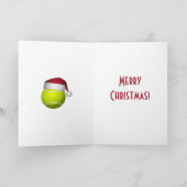 クリスマステニスボール&ラケット シーズンカード (内部)