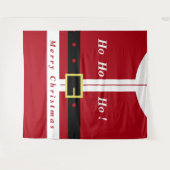 クリスマステプティSantaギフト – あなたのテキスト名 タペストリー (正面(横))