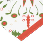 クリスマステントウムシ 赤 白 緑 テーブルクロス (アングル)