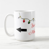 クリスマステンプレートマグカップ コーヒーマグカップ (左)