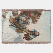 クリスマステータートタウィルヘルムラーセン スローブランケット (正面)