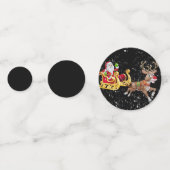 クリスマステーブルのパーソナライズ コンフェッティ (正面)