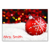 クリスマステーブルカード テーブルナンバー (裏面)