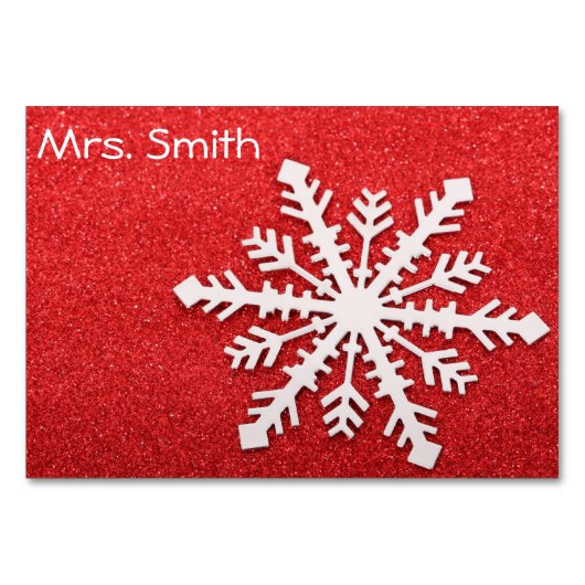 クリスマステーブルカード テーブルナンバー (正面)