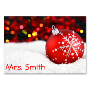 クリスマステーブルカード テーブルナンバー