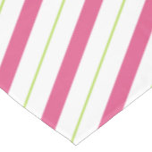 クリスマステーブルクロスのピンクと緑のストライプ テーブルクロス (アングル)