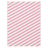 クリスマステーブルクロスのピンクと緑のストライプ テーブルクロス (正面)