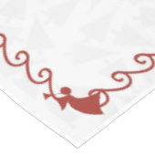 クリスマステーブルクロス白&赤52 x 72 テーブルクロス (アングル)