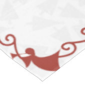 クリスマステーブルクロス白&赤60 x 104 テーブルクロス (アングル)