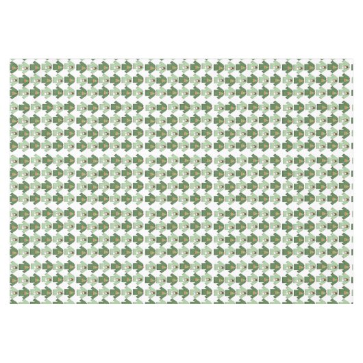 クリスマステーブルクロス、グリーンクリスマスセーター テーブルクロス (正面(横))