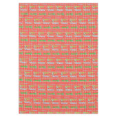 クリスマステーブルクロス,ハッピーホリデーズレッドグリーン テーブルクロス (正面)