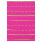 クリスマステーブルクロス、ピンク季節のごあいさつ テーブルクロス (正面)