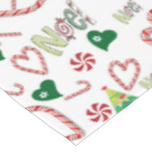 クリスマステーブルクロス、ペパーミントキャンディキャンディキャンヌノエル テーブルクロス (アングル)