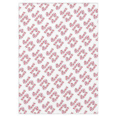 クリスマステーブルクロス、メリークリスマスキャンディーケーン テーブルクロス (正面)