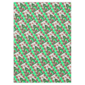 クリスマステーブルクロス、メリークリスマスサッカー テーブルクロス (正面)