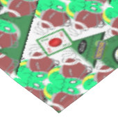 クリスマステーブルクロス、メリークリスマスサッカー テーブルクロス (アングル)