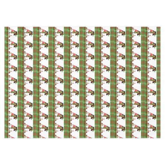 クリスマステーブルクロス、メリークリスマス、アフリカ小妖精や小人 テーブルクロス (正面(横))