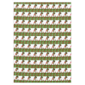 クリスマステーブルクロス、メリークリスマス、アフリカ小妖精や小人 テーブルクロス (正面)