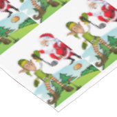 クリスマステーブルクロス、メリークリスマス、サンタゴルフ テーブルクロス (アングル)