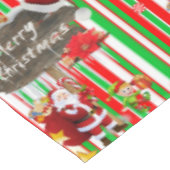 クリスマステーブルクロス、メリークリスマス、サンタ小妖精や小人 テーブルクロス (アングル)