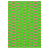 クリスマステーブルクロス、季節のごあいさつグリーンツリー テーブルクロス (正面)