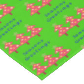 クリスマステーブルクロス、季節のごあいさつグリーンツリー テーブルクロス (アングル)