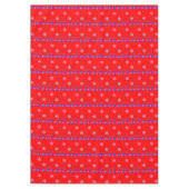 クリスマステーブルクロス、季節のごあいさつレッド テーブルクロス (正面)