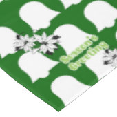 クリスマステーブルクロス、季節のごあいさつWhiteBells テーブルクロス (アングル)