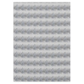 クリスマステーブルクロメリース、ブルーシルバーツリー テーブルクロス (正面)