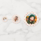 クリスマステーブルデコーカスタムルの写真紙吹雪 コンフェッティ (裏面)