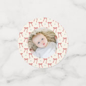 クリスマステーブルデコーカスタムルの写真紙吹雪 コンフェッティ (スモール正面)