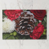 クリスマステーブルデコール紙ランチョンマット ペーパーパッド (正面)